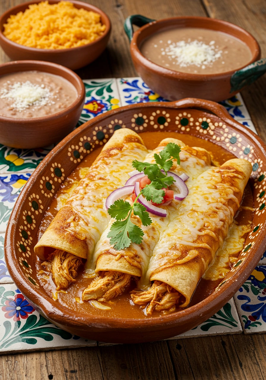 Authentic Chicken Enchiladas